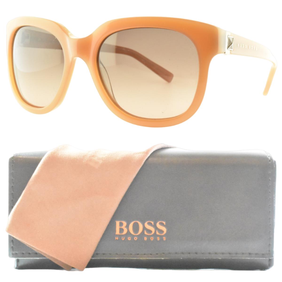 Hugo Boss 0438/S 6ZFDZ Oval Full Rim Womens Powder Sunglasses - Frame: , Lens: