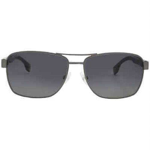 Hugo Boss Grey Rectangular Men`s Sunglasses Boss 1559/O/S 0R80/WJ 60