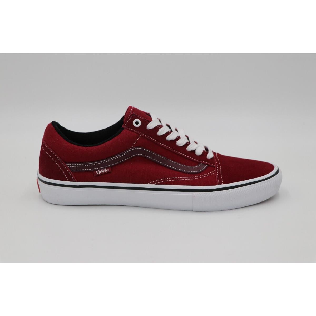 Old Skool Pro Shoes - Vans Rumba Red/ThrWht