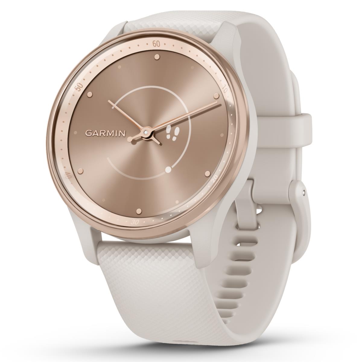 Garmin Vivomove Trend 40 mm Hybrid Unisex Smartwatch Peach Gold/ivory