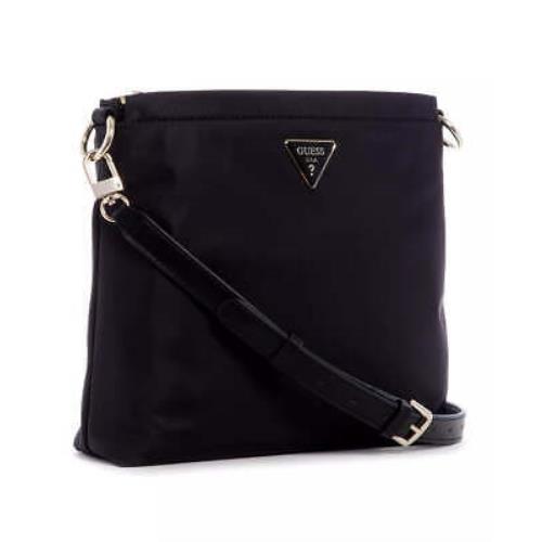 Guess Jaxi Tourist Crossbody in Black with Gold Accents
