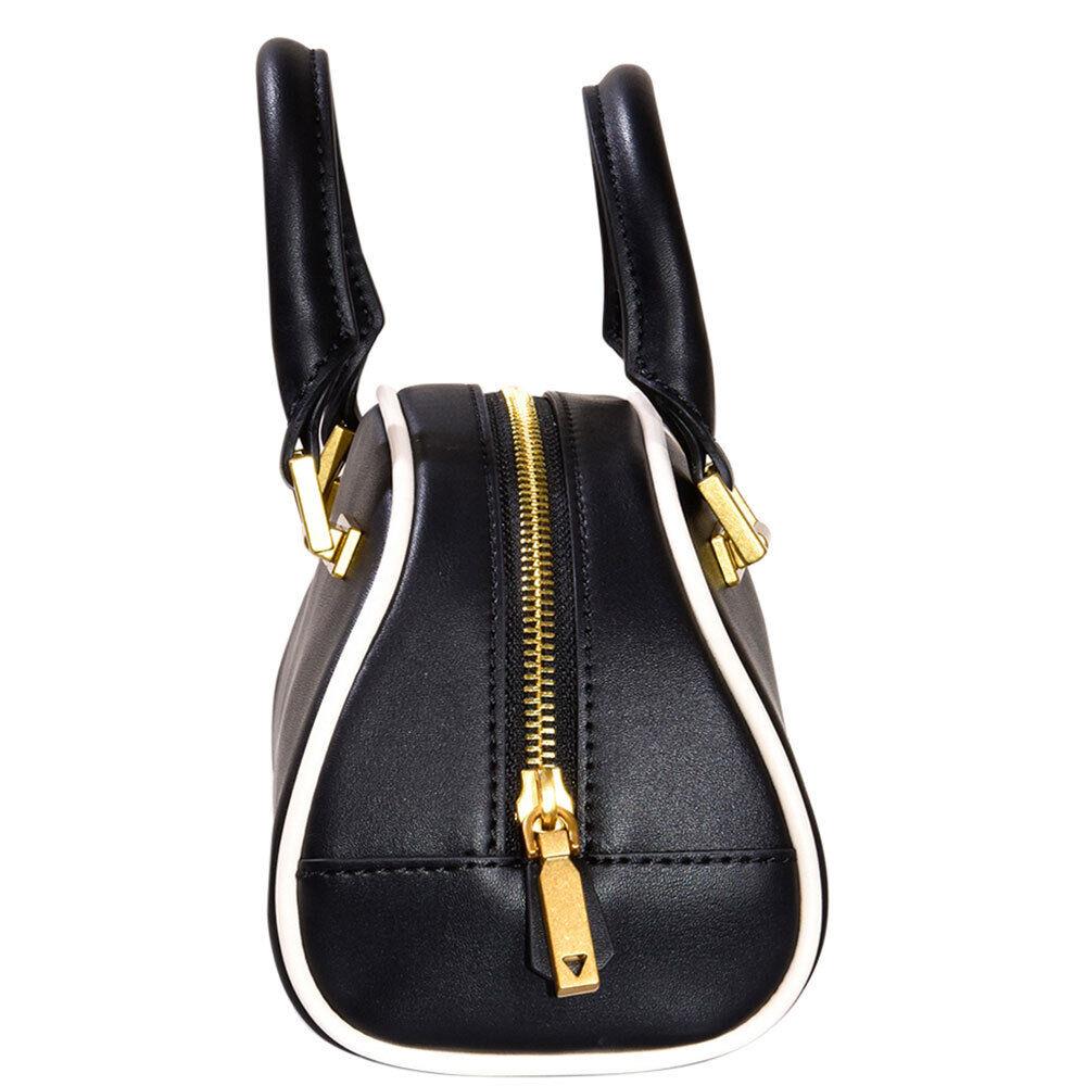 Guess Women`s Mildred Mini Handbag Bowler Black/White