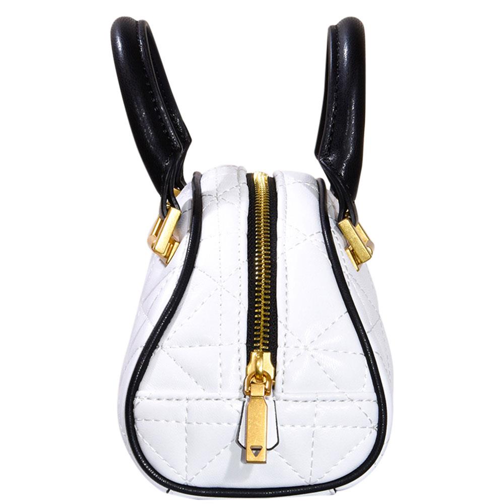 Guess Women`s Mildred Mini Handbag Bowler White