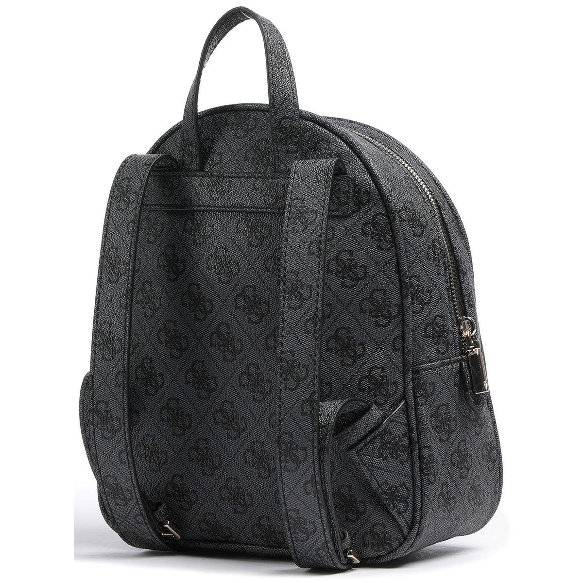 Guess Eco Elements 4G Logo Backpack In Coal