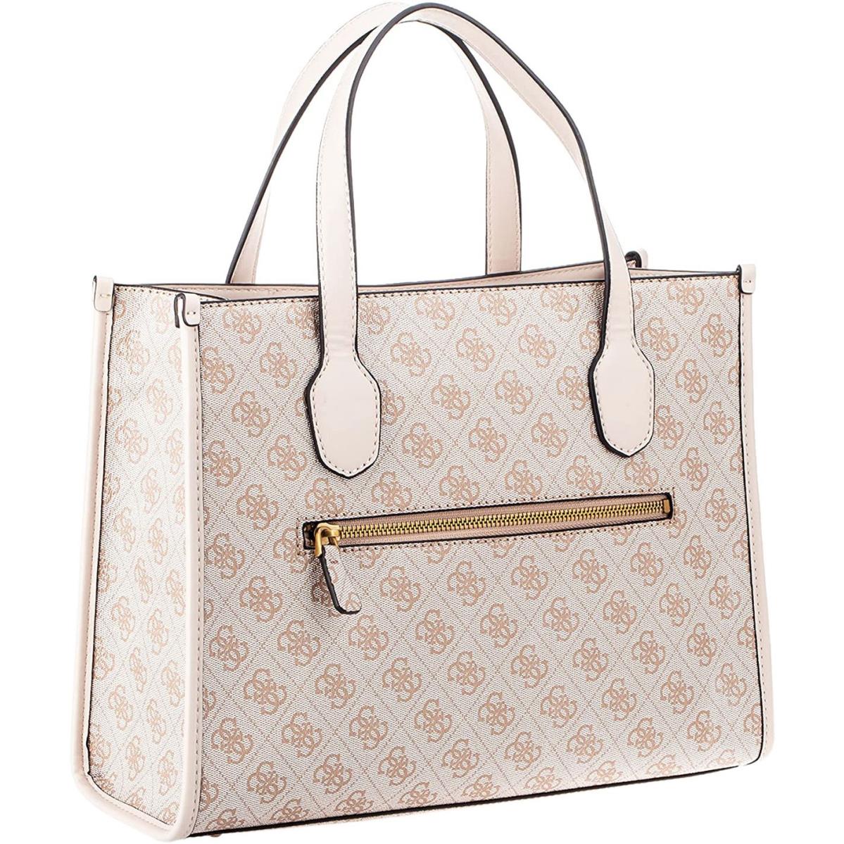 Guess Silvana 4G Logo Handle Flap In Cream