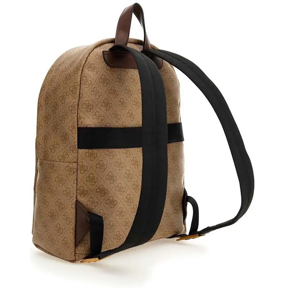 Guess Vezzola Smart Compact Square Backpack In Latte