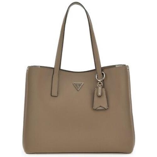 Guess Meridian Triangle Logo Shopper In Stone One Size