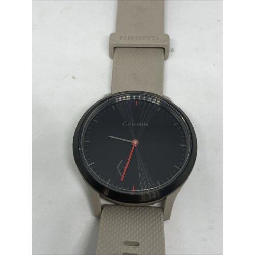 Garmin Vivomove HR Smartwatch Black Bezel One Size Tan Gray