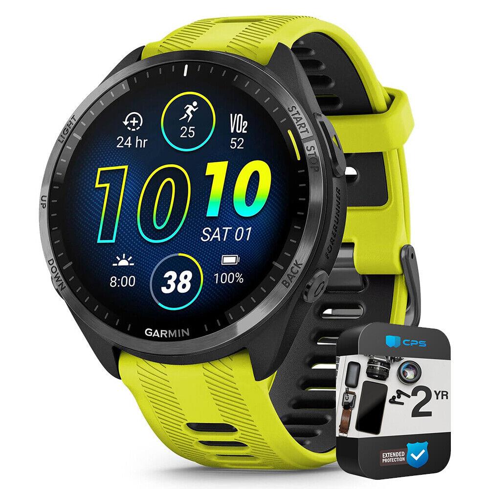 Garmin Forerunner 965 Running Smartwatch Amp Yellow and Black + 2 Year Warranty