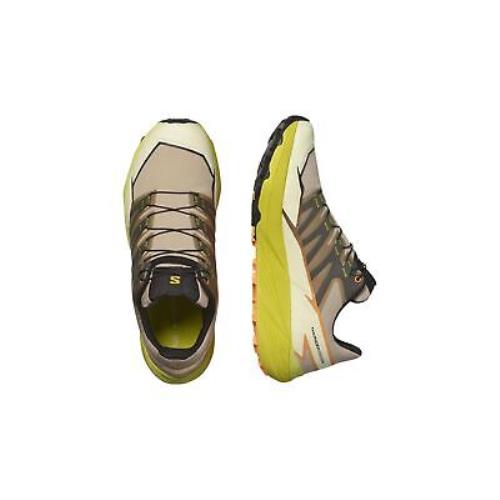Salomon Thundercross Men`s Trail Running Shoes Safari/sulphur/black M11.5
