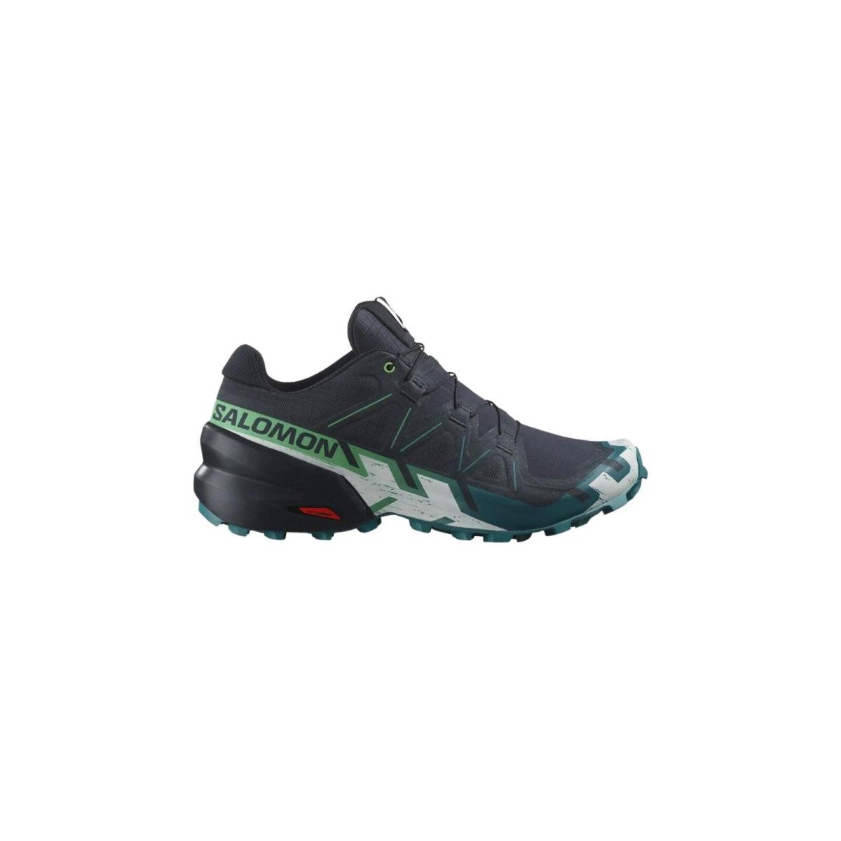 Salomon Speedcross 6 Men`s Trail Running Shoes Carbon/tahitian Tide/white M11