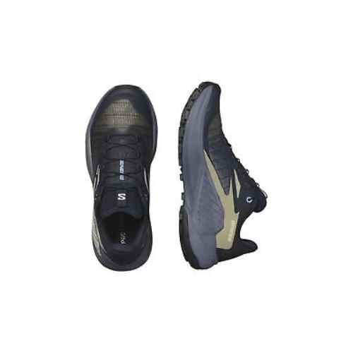 Salomon Genesis Women`s Trail Running Shoes Carbon/grisaille/aloe W7
