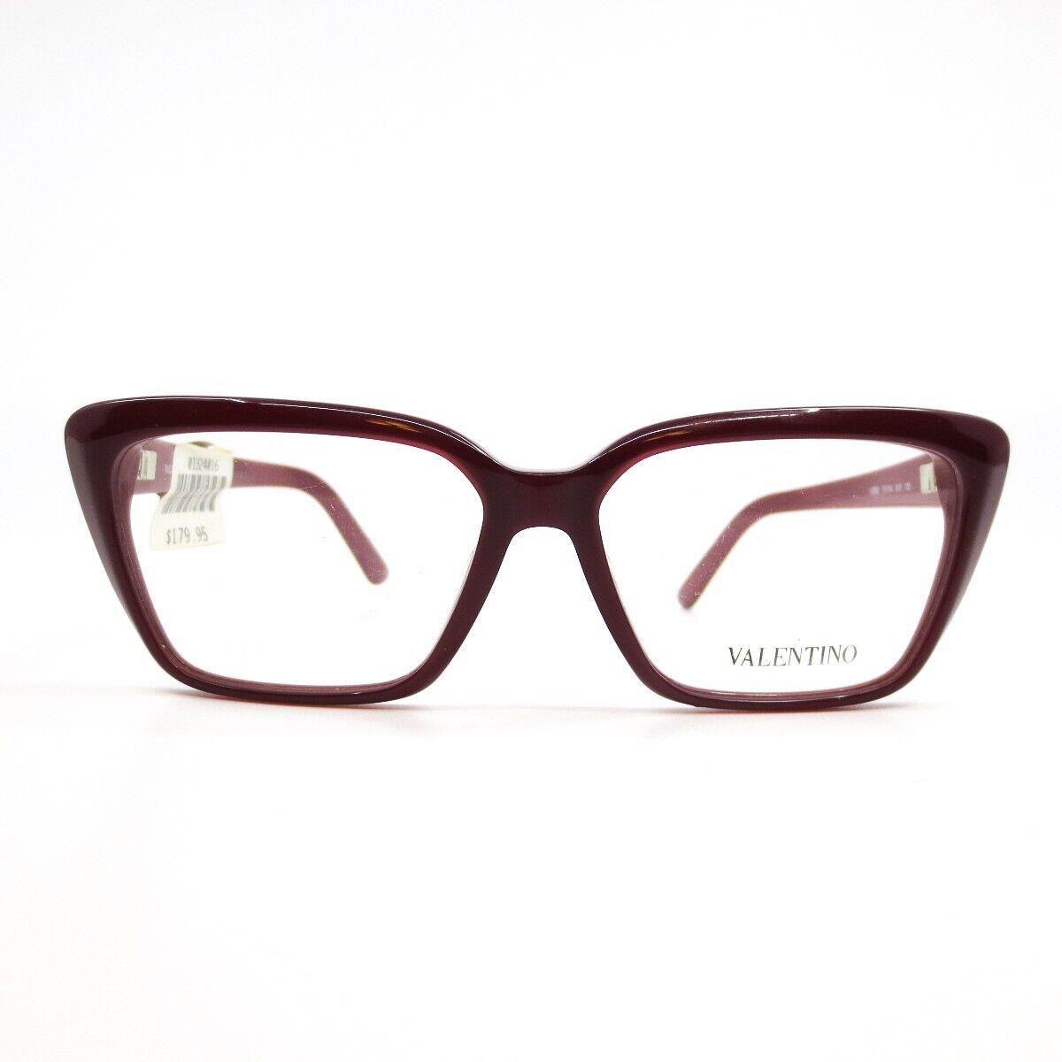 Valentino Eyeglasses Frames V2662 613 Red Cat Eye Opticals 51-14-135