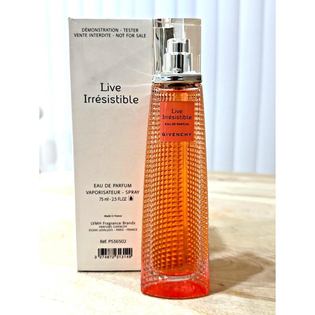 Givenchy Live Irresistible Eau DE Parfum Spray 75 ML/2.5 OZ Tester Woman