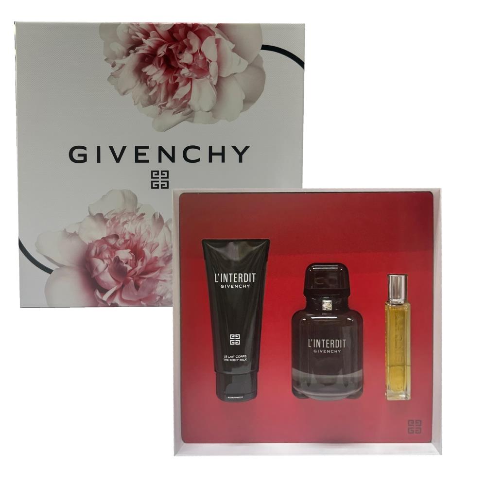 L Interdit BY Givenchy Edp Rouge 2.7 OZ Mini .42 OZ +body/m 2.5 OZ Red