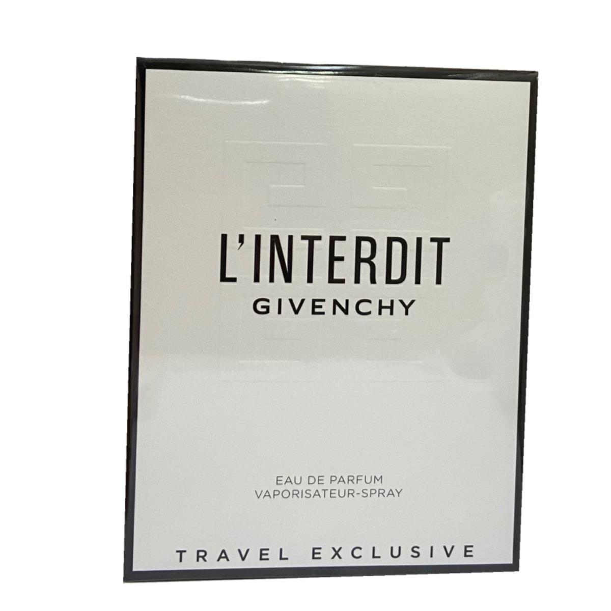 L`interdit BY Givenchy Edp 2.6 OZ + Mini .5 OZ / 15ML Travel Pack