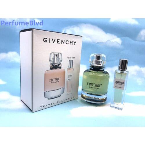 L` Interdit BY Givenchy 2 Pcs Pack 2.6 Fl.oz 80 ML Eau DE Parfum Spray +15 ML