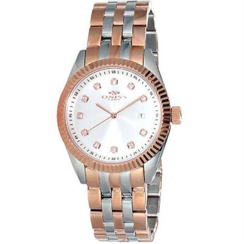 Oniss Women`s Royale Silver Dial Watch - ON6669-L2TSV