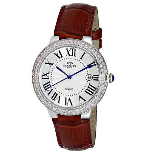 Oniss Women`s Glam White Dial Watch - ON3322-LSV