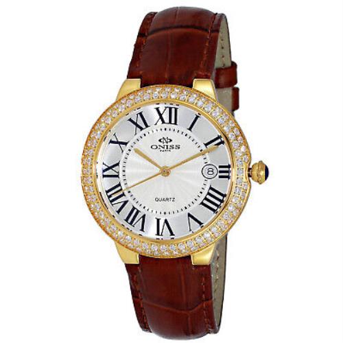 Oniss Women`s Glam White Dial Watch - ON3322-LGWT