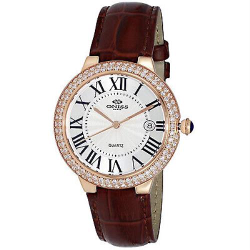 Oniss Women`s Glam White Dial Watch - ON3322-LRGWT