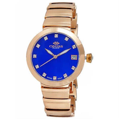 Oniss Women`s Prima Blue Dial Watch - ON5559-31_RGBU