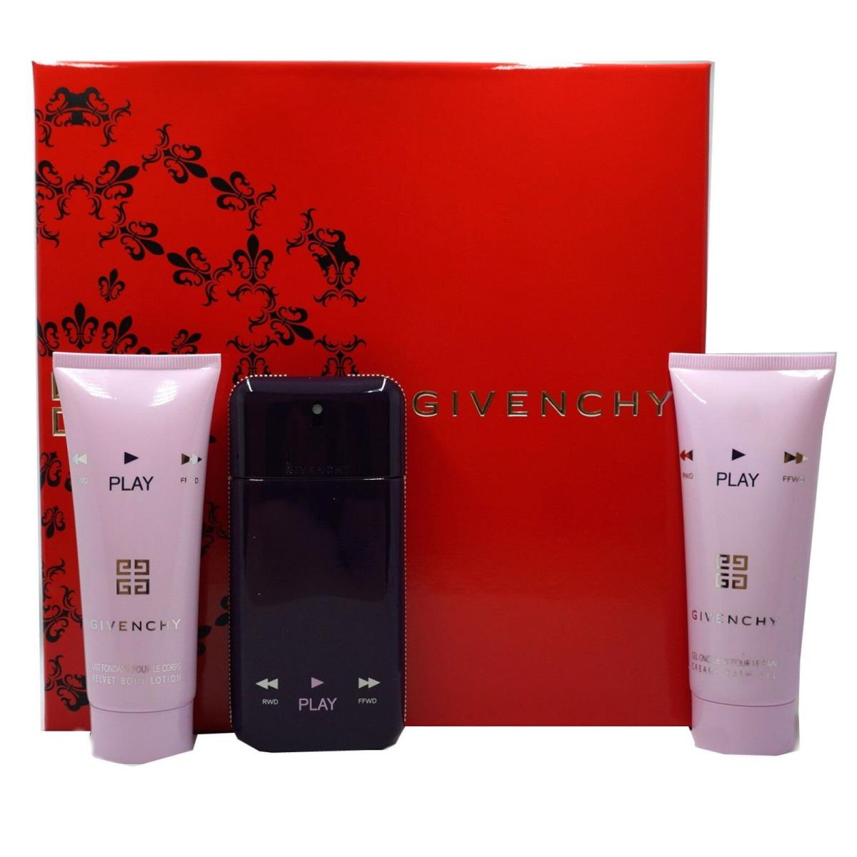 Givenchy Play For Her 3 Piece Gift Set Eau DE Parfum Intense 50ML NIB-P145022