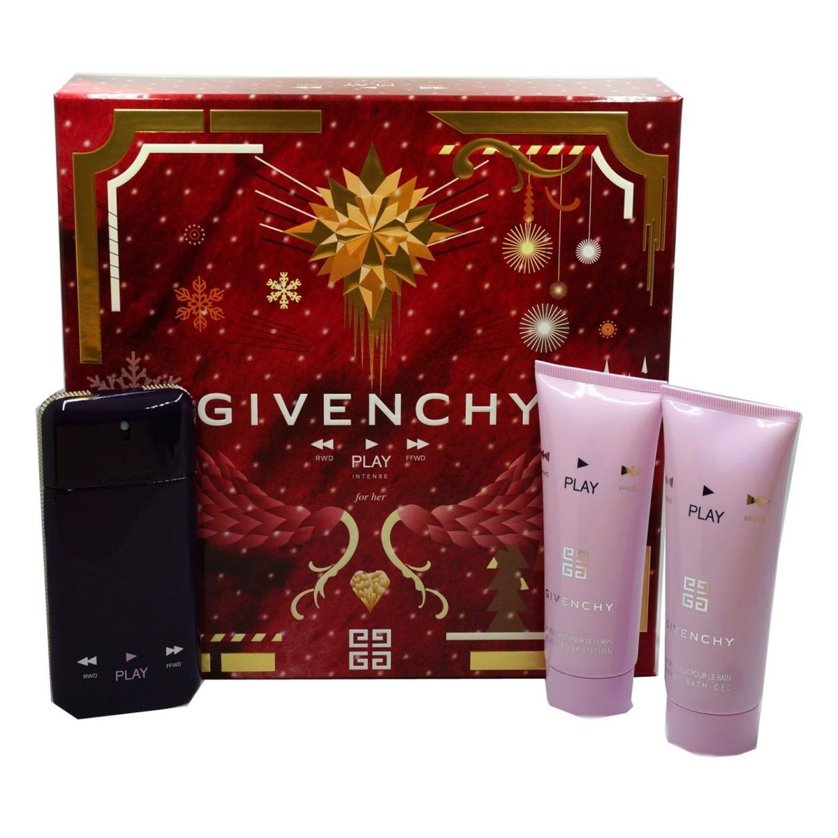 Givenchy Play For Her Intense 3 Piece Gift Set Eau DE Parfum 50ML NIB-P145046