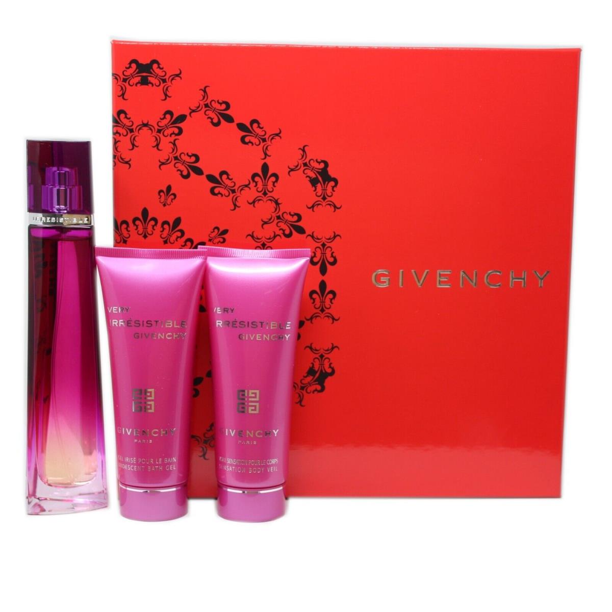 Givenchy Very Irresistibe 3 Piece Gift Set Sensual Eau DE Parfum Spray 50ML