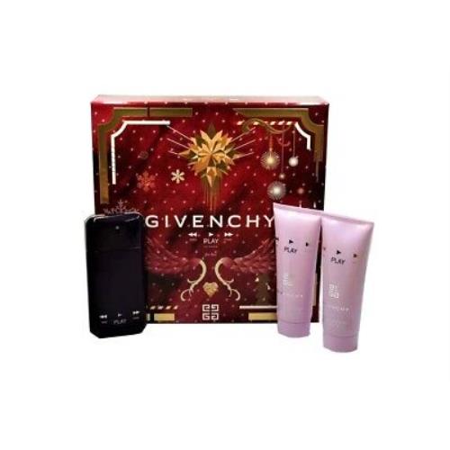 Givenchy Play Intense 3pc Gift Set Women 1.7 Edp Spray 3.4 Lotion 3.4 Shower