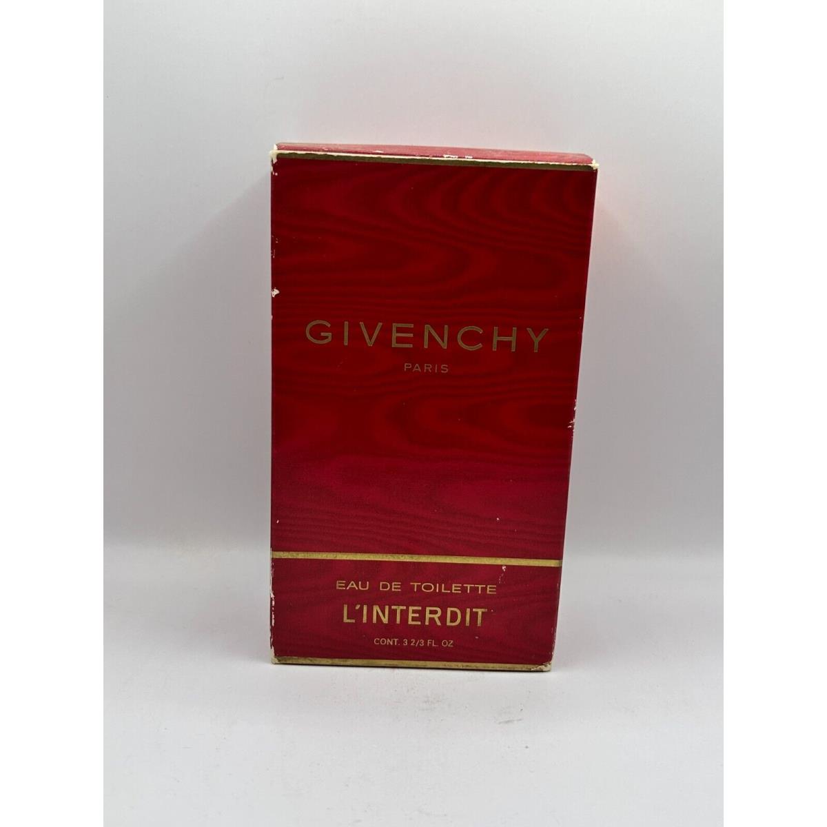 Givenchy L`interdit 109ML Edt Vintage Splash