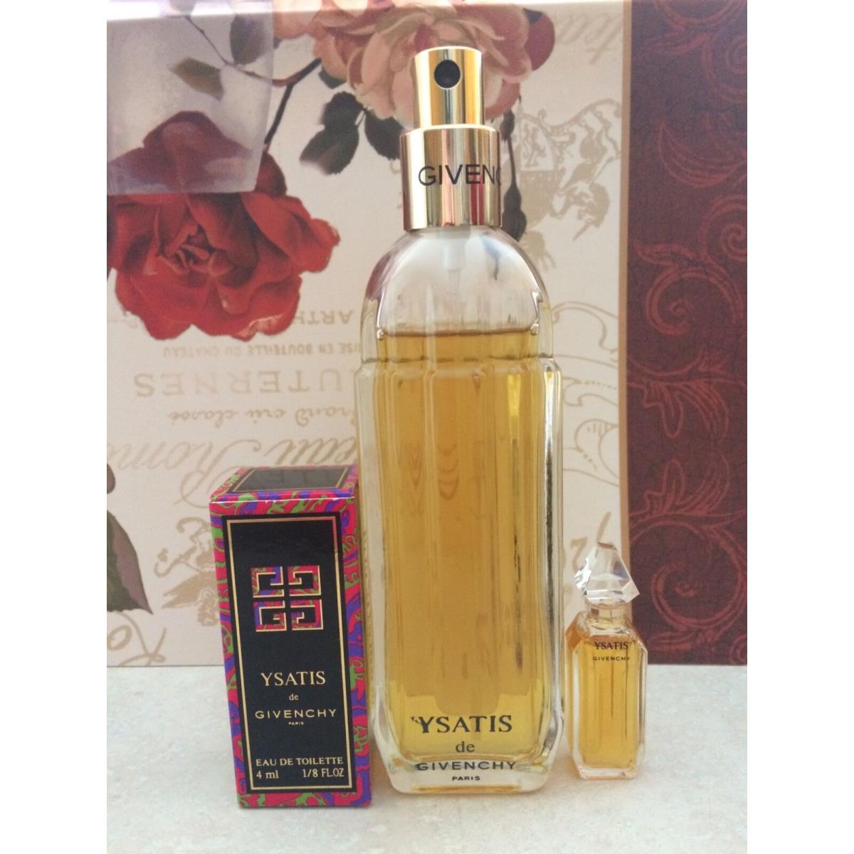 Vintage Ysatis DE Givenchy Edt 3.4 OZ/100 ML Spray with Mini Ntib RARE1990`s