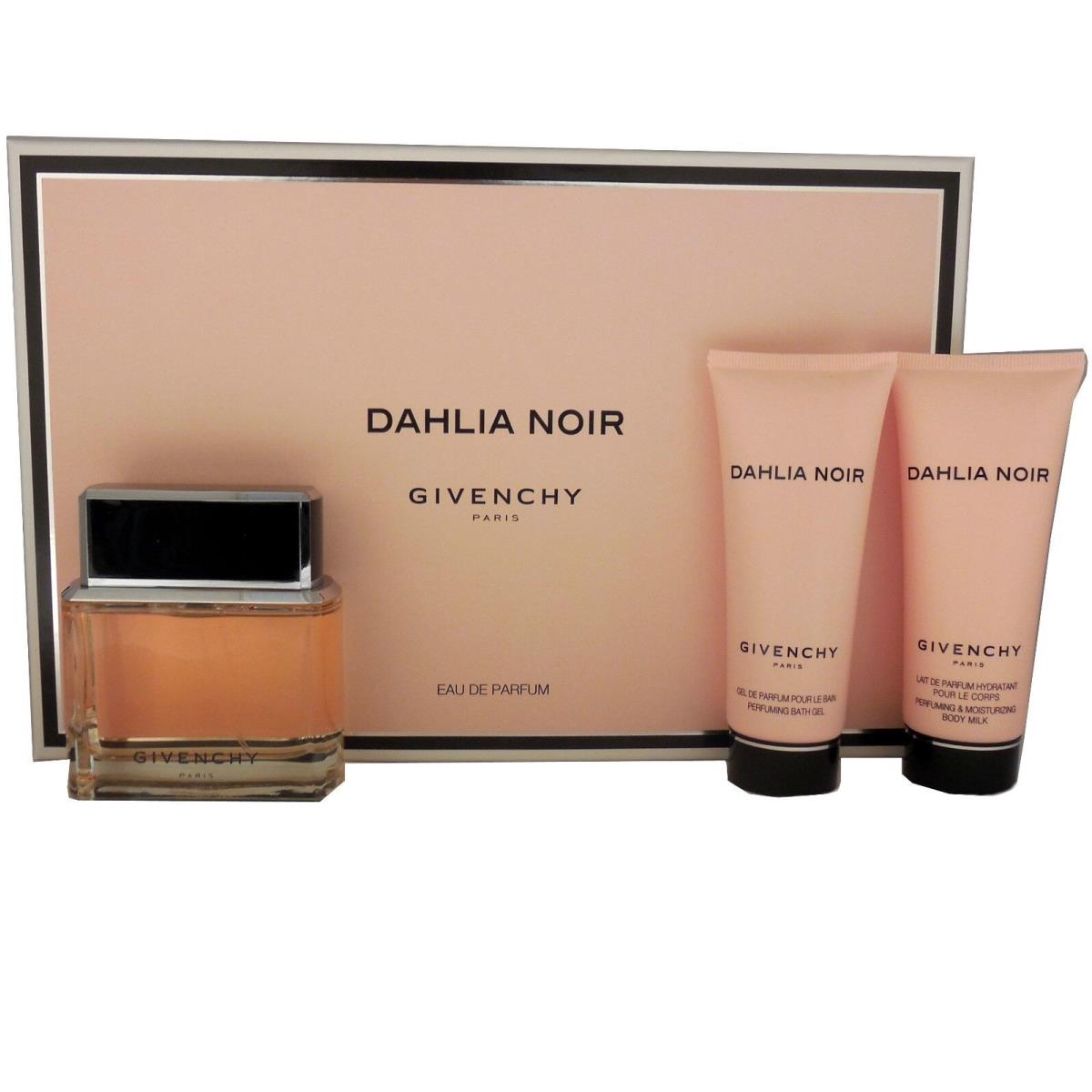 Givenchy Dahlia Noir 3 Piece Gift Set Eau DE Parfum Spray 70ML NIB-P146033