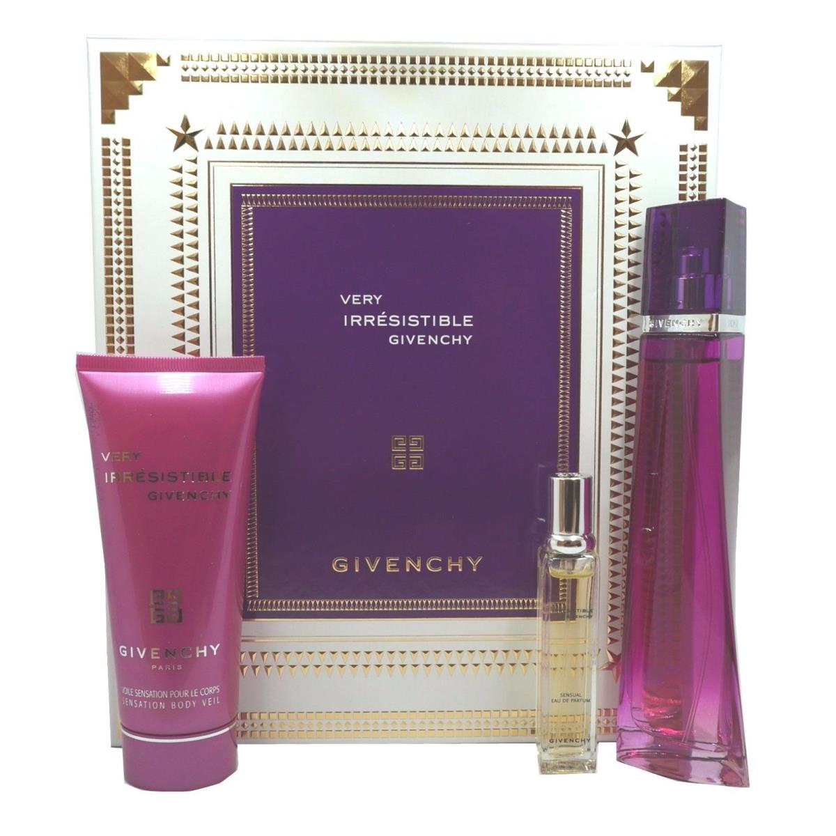 Givenchy Very Irresistible Sensual 3 Piece Gift Set Eau DE Parfum 75ML P135357