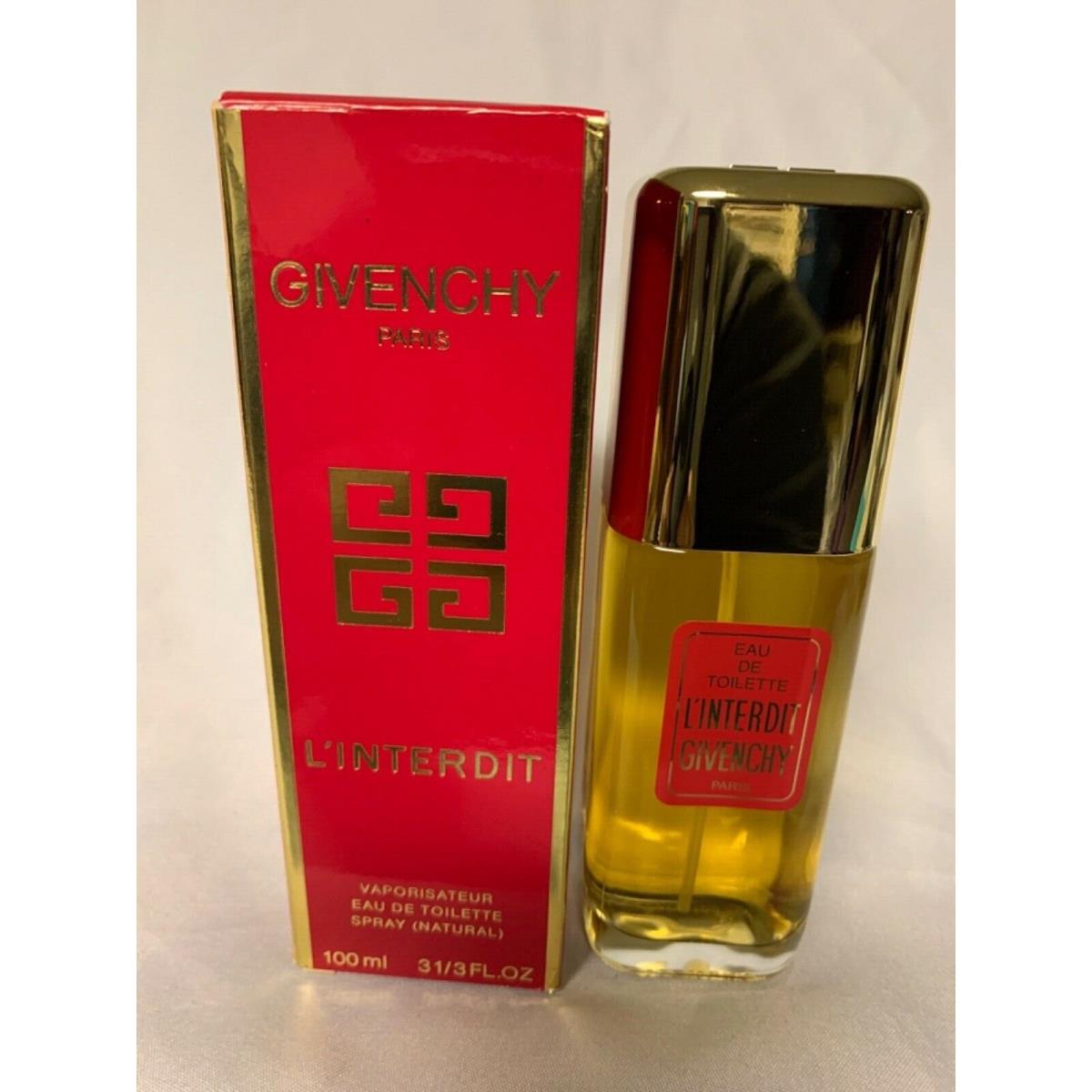 Givenchy L`interdit Edt Spray 3.3 Oz. Vintage