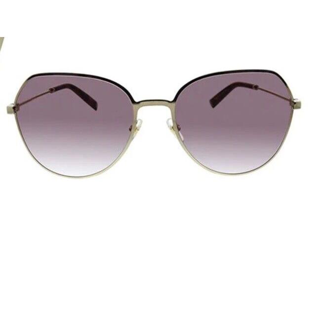 Givenchy GV 7158/S Purple Round Gold Frame Sunglasses. and Box