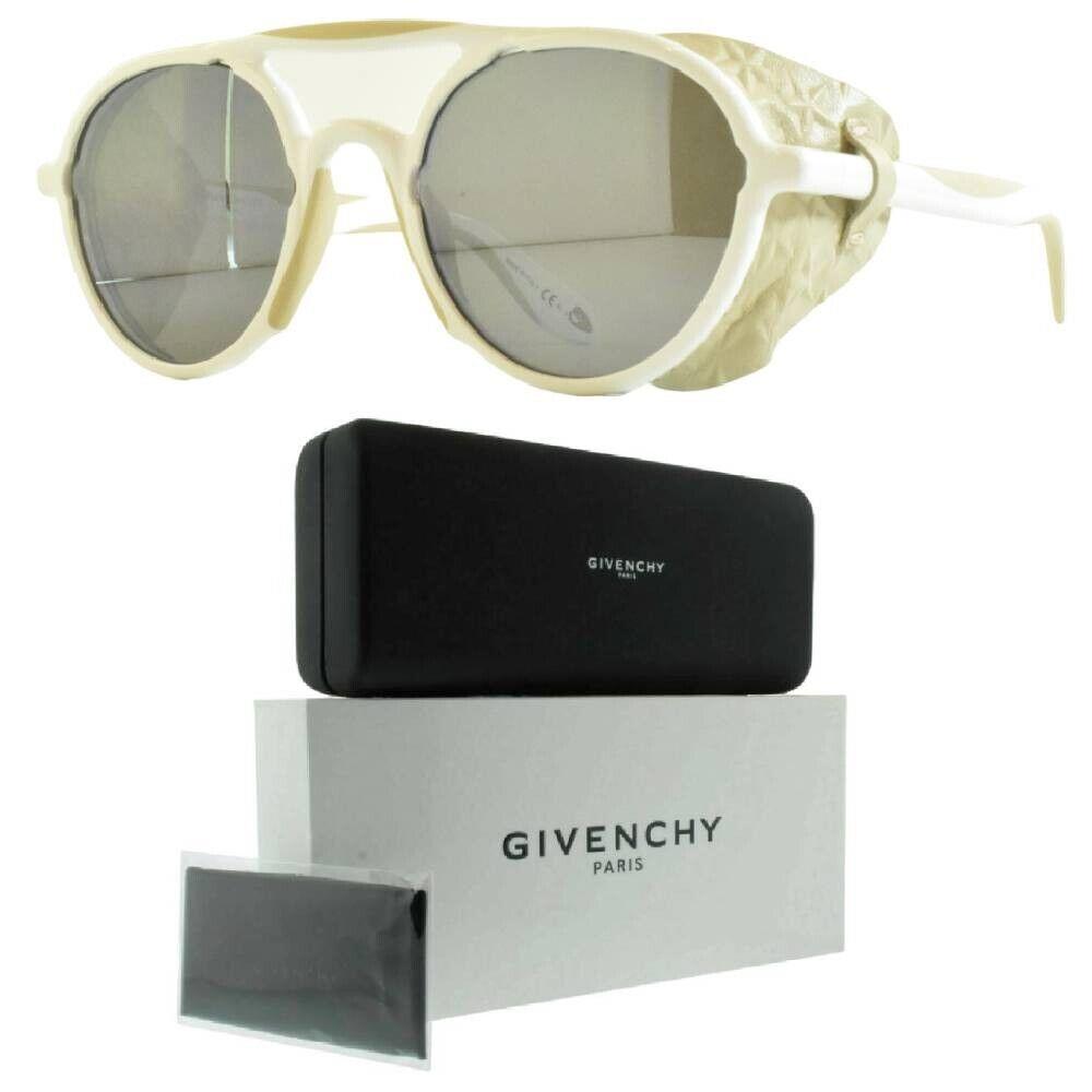 Givenchy GV 7038/S Black/white Full Rim Round Unisex Sunglasses