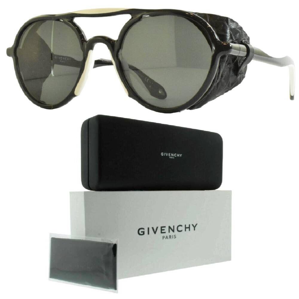 Givenchy GV 7038/S Off White/beige Full Rim Round Unisex Sunglasses