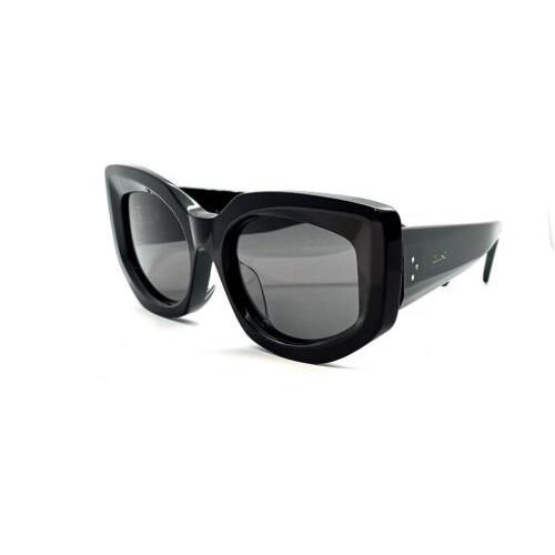 Celine CL40277F Sunglasses 01A Black / Gray Lenses 54
