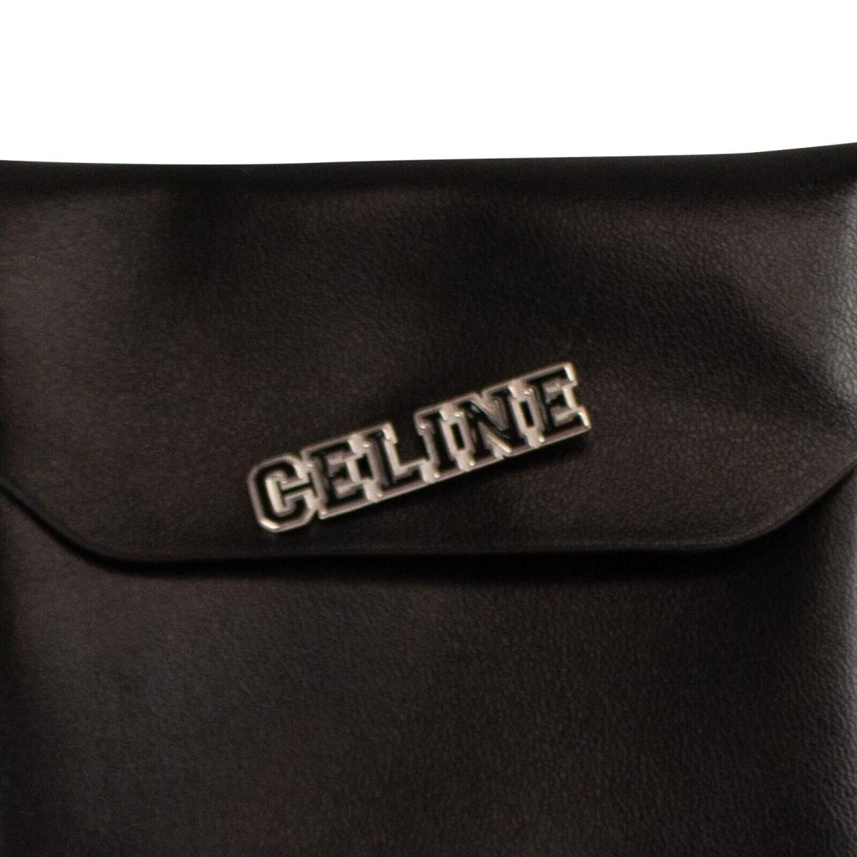 Celine Silver University Pin Size OS