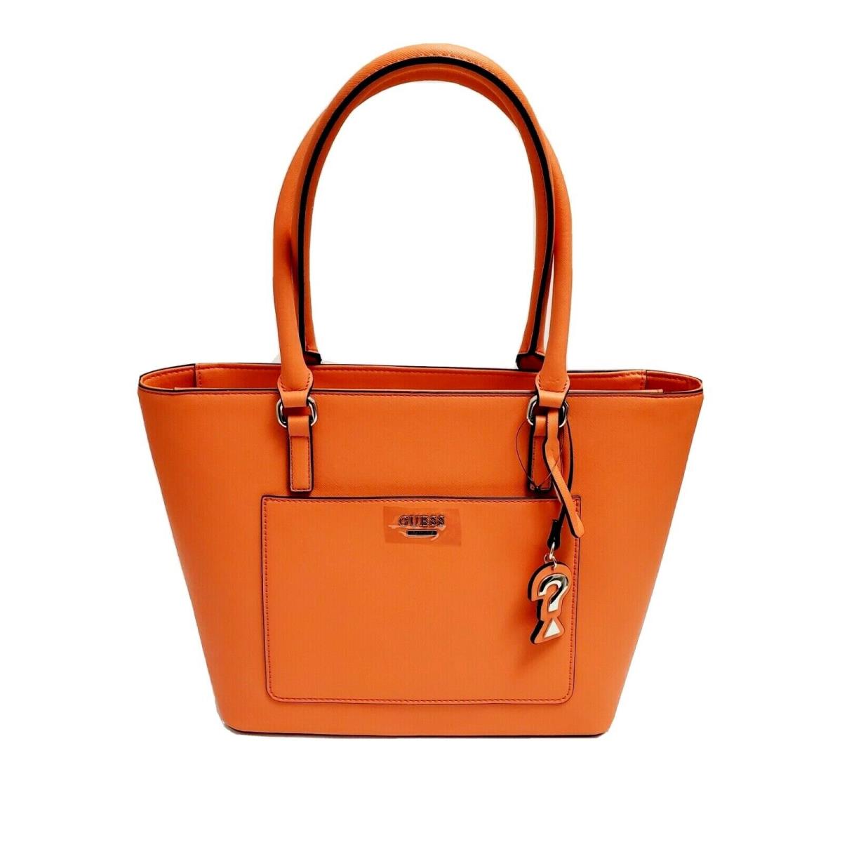 Guess Women s Tote Cuba Handbag Purse Leather Color Papaya Style SF750822