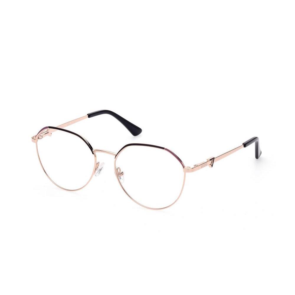 Guess GU2866 005 Eyewear Optical Frame Gold / Black / Lilac Geometric