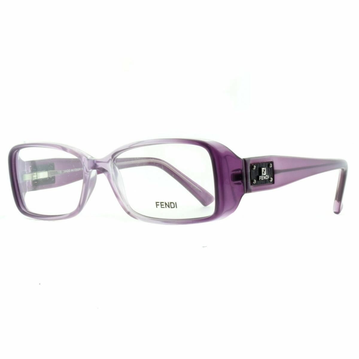 Fendi F857 538 Full Rim Translucent Purple Rectangle Optical Frames Eyeglasses