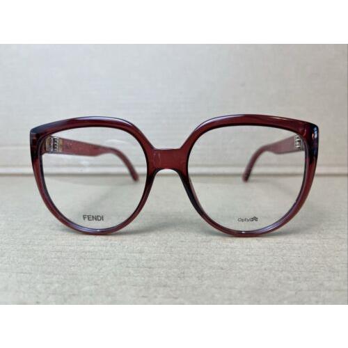 Fendi FF 0421 8CQ Cherry Eyeglasses 55 18 140 Optyl Frames