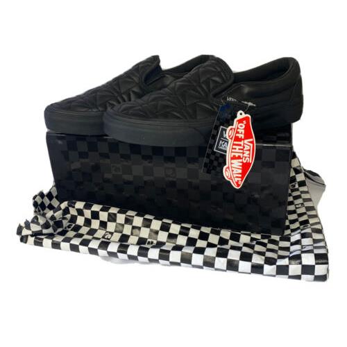 Vans Karl Lagerfeld W 8.5 M 7 Classic Slip on K Quilted Shoes Black Bag
