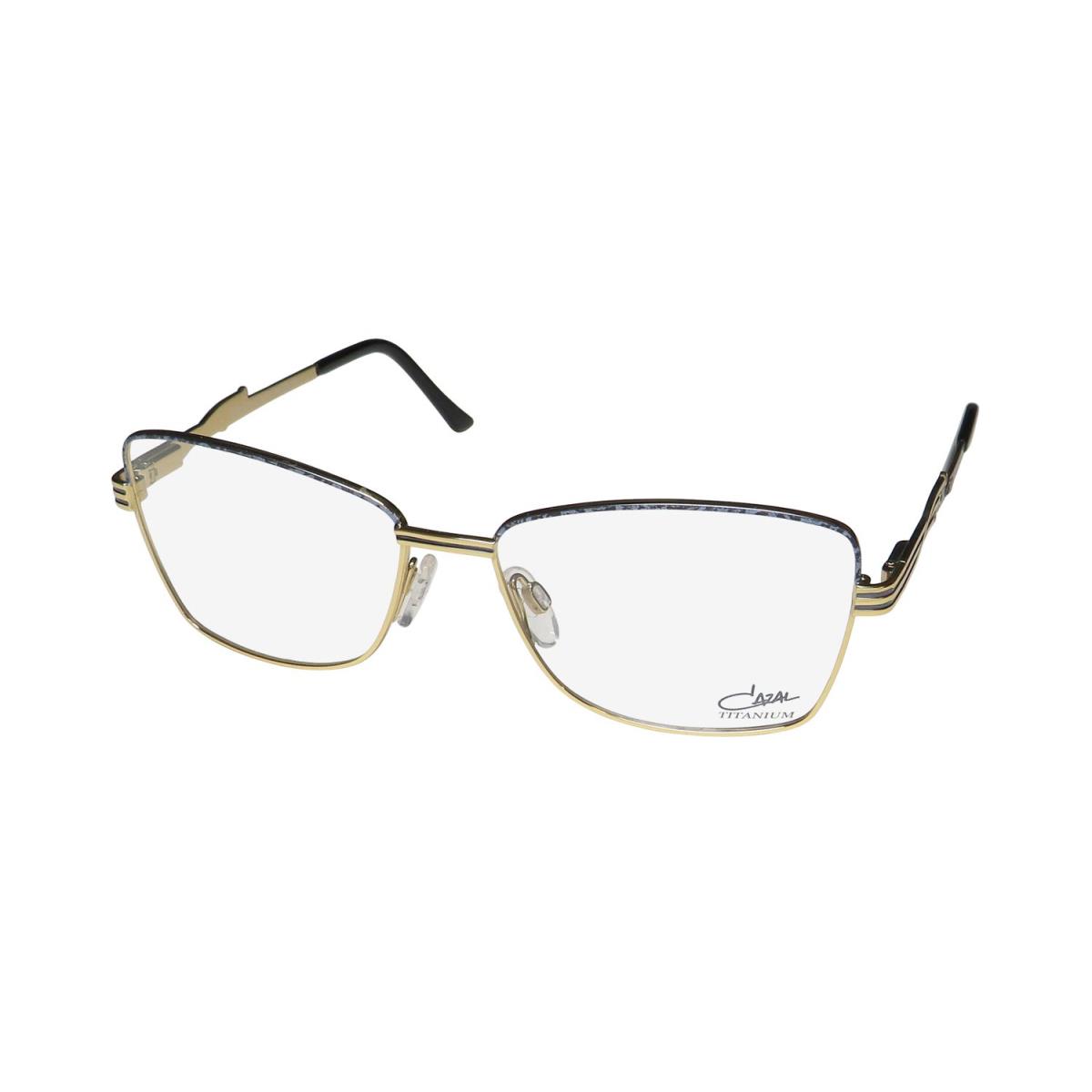 Cazal 4291 Titanium Made IN Germany Premium Quality Sleek Eyeglass Frame/glasses Gold / Black