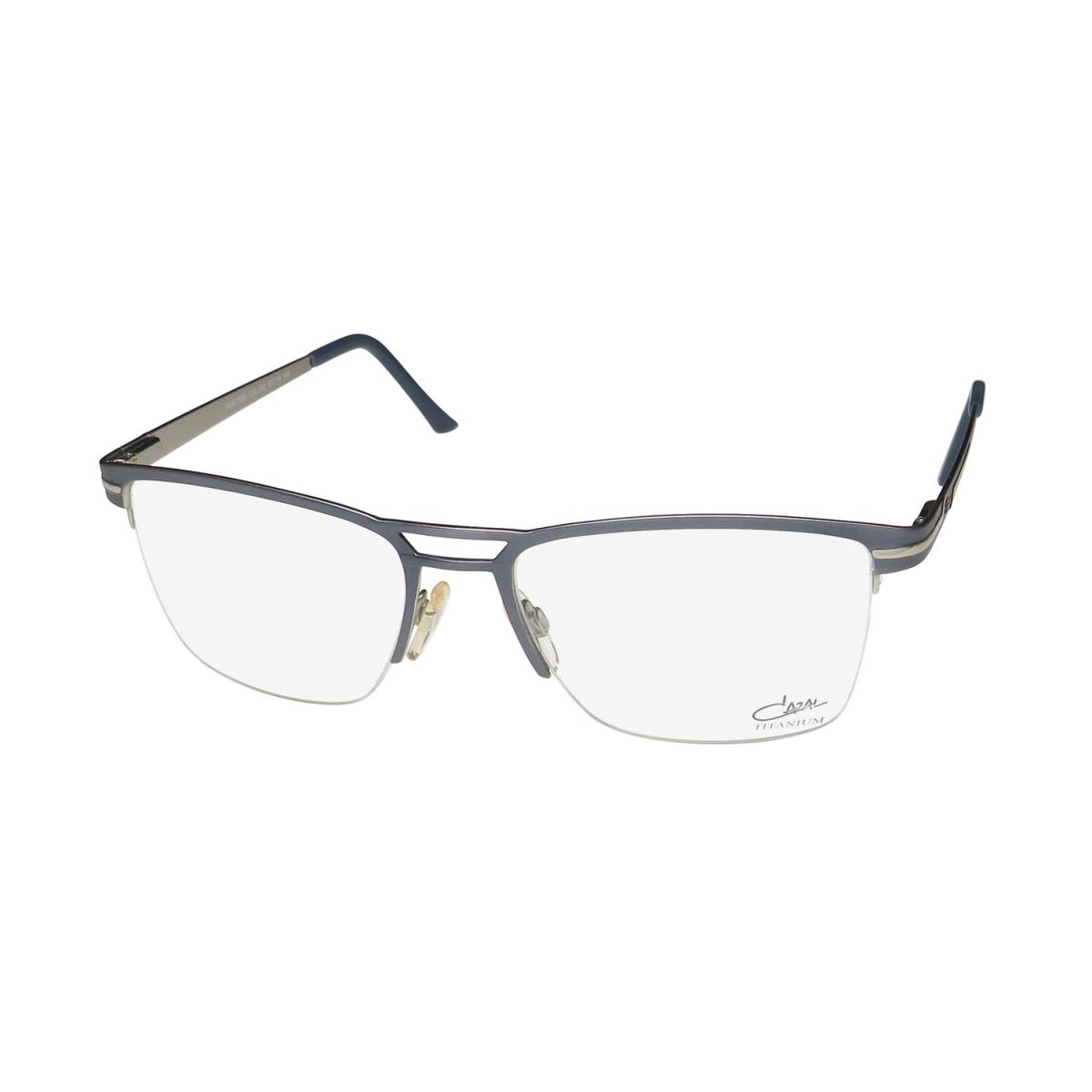 Cazal 7080 Titanium Metal Made IN Germany Contemporary Eyeglass Frame/glasses Blue