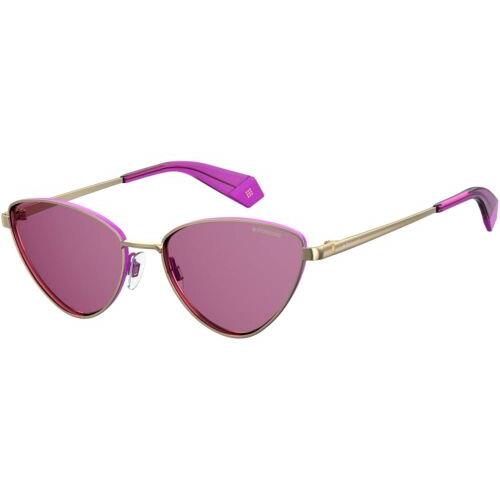 Polaroid Women`s Pld 6071/S/X Polarized Cat Eye Sunglasses Gold Violet 56mm 1