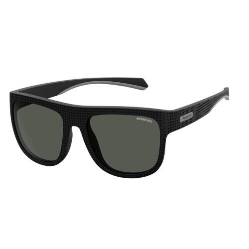 Polaroid Sunglasses Men`s PLD7023/S Square Sunglasses Black/polarized Gray 56m