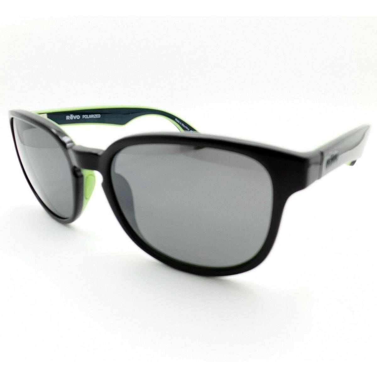 Revo Kash Black Green Blue Graphite Polarized Sunglasses - Frame: Black Green Blue, Lens: